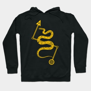 Pictish Serpent with Z Rod Hoodie